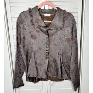 Krista Larson Silk-blend Blouse/Jacket - One Size